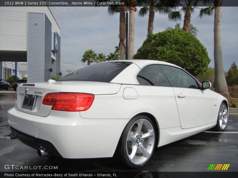 Alpine White / Coral Red/Black 2012 BMW 3 Series 335i Convertible