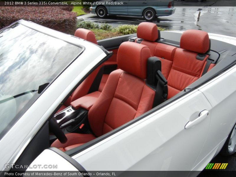 Alpine White / Coral Red/Black 2012 BMW 3 Series 335i Convertible