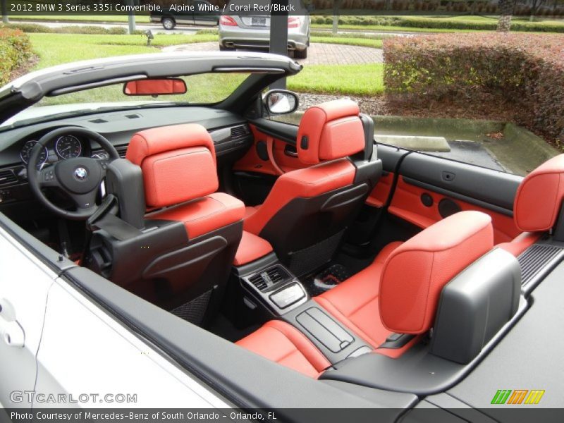 Alpine White / Coral Red/Black 2012 BMW 3 Series 335i Convertible