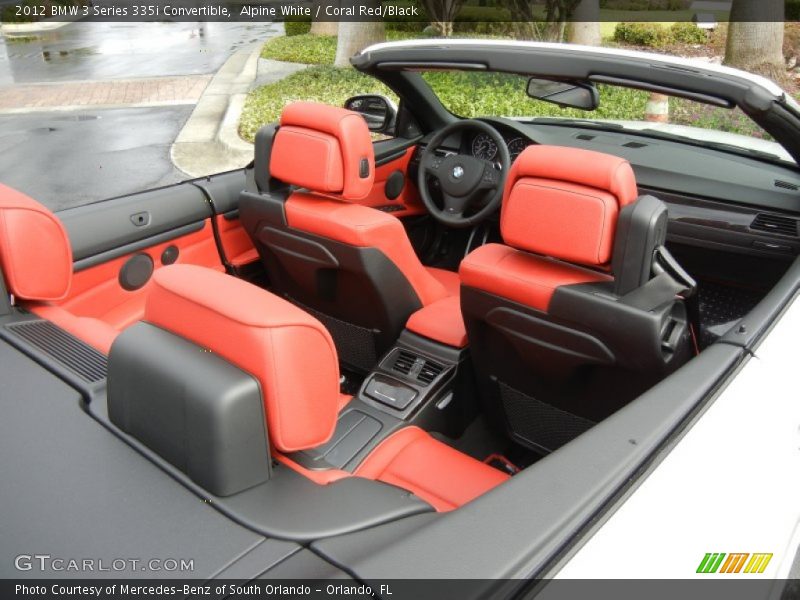 Alpine White / Coral Red/Black 2012 BMW 3 Series 335i Convertible