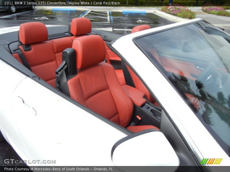 Alpine White / Coral Red/Black 2012 BMW 3 Series 335i Convertible
