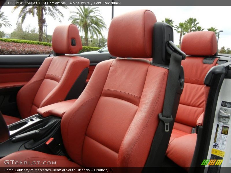 Alpine White / Coral Red/Black 2012 BMW 3 Series 335i Convertible
