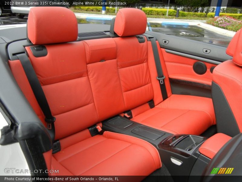Alpine White / Coral Red/Black 2012 BMW 3 Series 335i Convertible