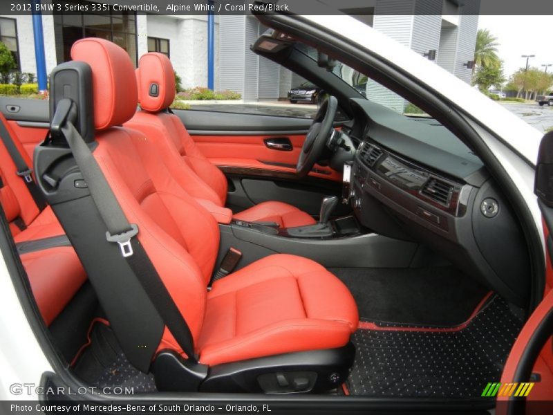 Alpine White / Coral Red/Black 2012 BMW 3 Series 335i Convertible