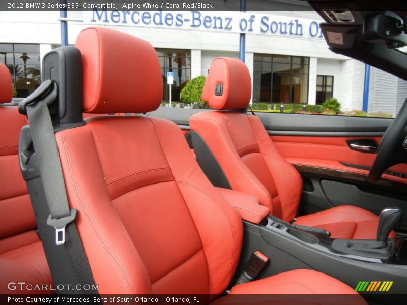 Alpine White / Coral Red/Black 2012 BMW 3 Series 335i Convertible