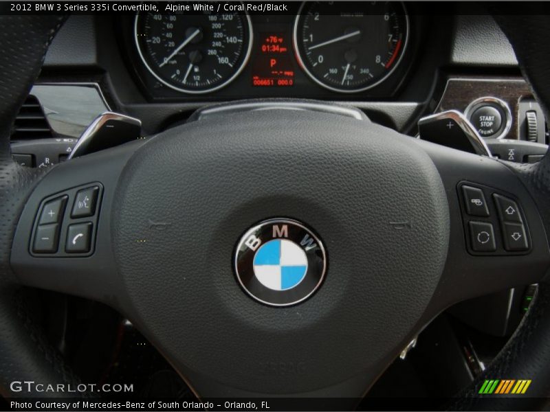 Alpine White / Coral Red/Black 2012 BMW 3 Series 335i Convertible