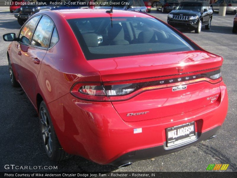 Redline 2-Coat Pearl / Black/Light Diesel Gray 2013 Dodge Dart Rallye