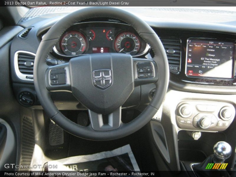 Redline 2-Coat Pearl / Black/Light Diesel Gray 2013 Dodge Dart Rallye