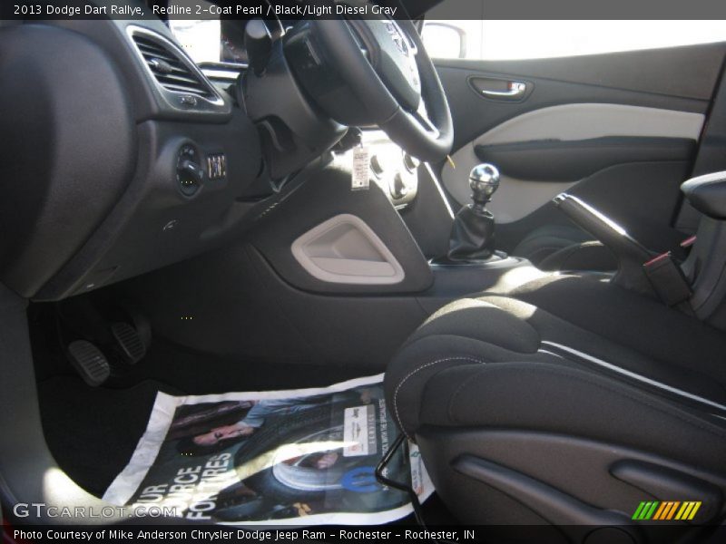 Redline 2-Coat Pearl / Black/Light Diesel Gray 2013 Dodge Dart Rallye