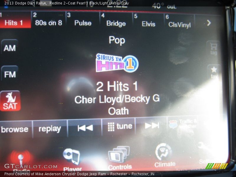 Redline 2-Coat Pearl / Black/Light Diesel Gray 2013 Dodge Dart Rallye