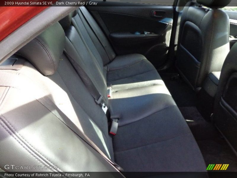 Dark Cherry Red / Gray 2009 Hyundai Sonata SE V6