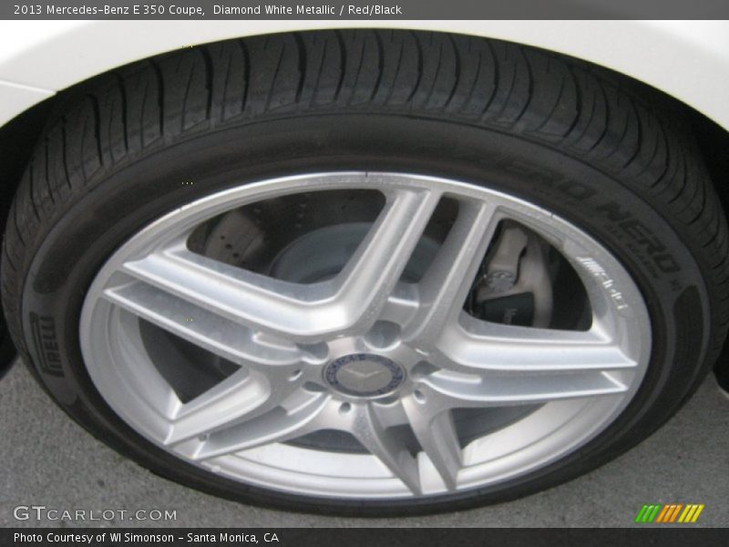 Diamond White Metallic / Red/Black 2013 Mercedes-Benz E 350 Coupe