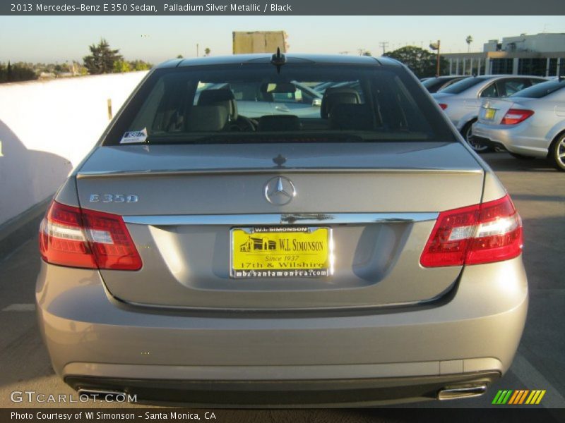 Palladium Silver Metallic / Black 2013 Mercedes-Benz E 350 Sedan