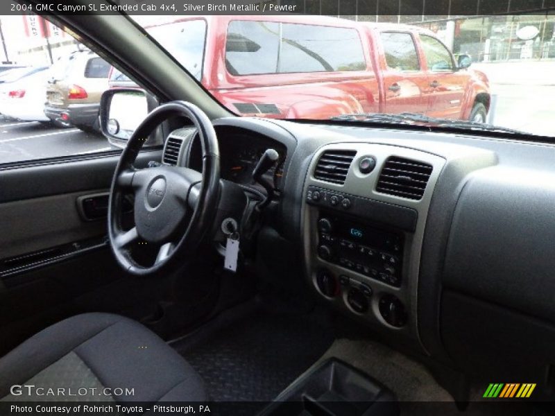 Silver Birch Metallic / Pewter 2004 GMC Canyon SL Extended Cab 4x4