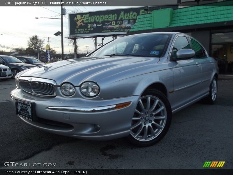 Platinum Metallic / Warm Charcoal 2005 Jaguar X-Type 3.0
