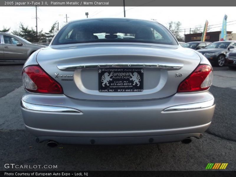 Platinum Metallic / Warm Charcoal 2005 Jaguar X-Type 3.0