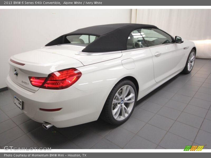 Alpine White / Ivory White 2013 BMW 6 Series 640i Convertible