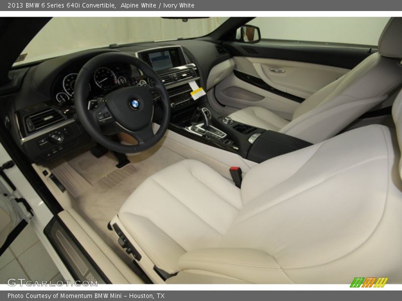 Ivory White Interior - 2013 6 Series 640i Convertible 