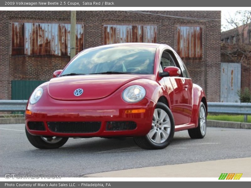 Salsa Red / Black 2009 Volkswagen New Beetle 2.5 Coupe