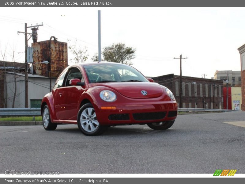 Salsa Red / Black 2009 Volkswagen New Beetle 2.5 Coupe