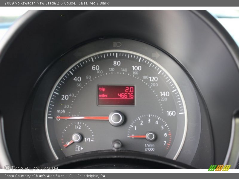 Salsa Red / Black 2009 Volkswagen New Beetle 2.5 Coupe