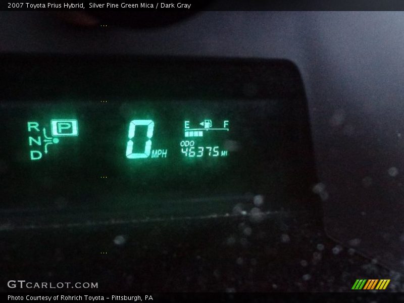 Silver Pine Green Mica / Dark Gray 2007 Toyota Prius Hybrid