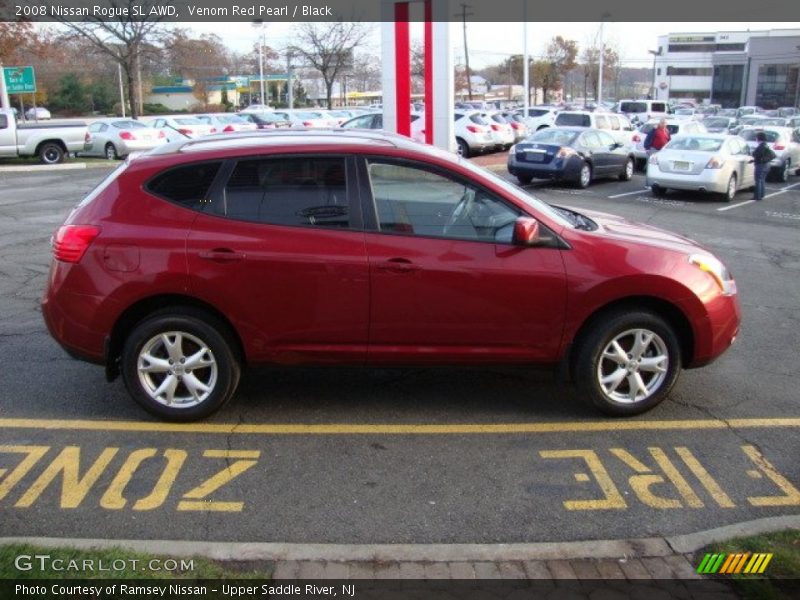 Venom Red Pearl / Black 2008 Nissan Rogue SL AWD