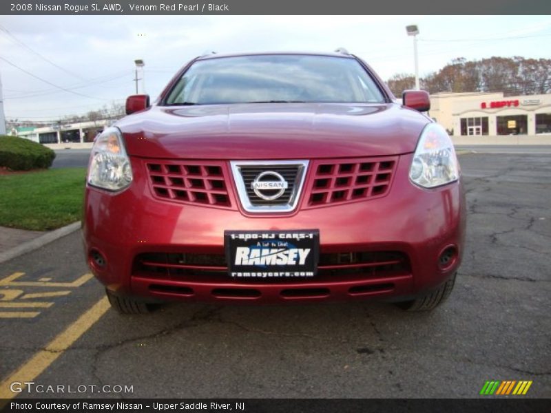 Venom Red Pearl / Black 2008 Nissan Rogue SL AWD