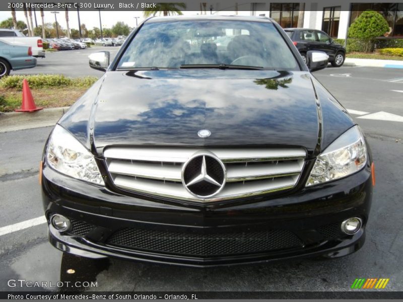 Black / Black 2009 Mercedes-Benz C 300 Luxury