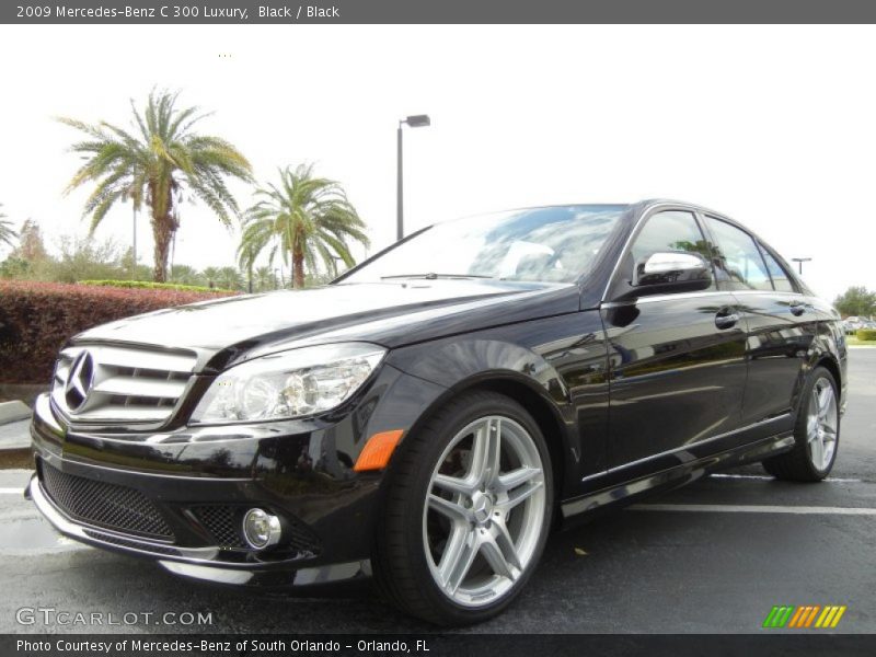 Black / Black 2009 Mercedes-Benz C 300 Luxury