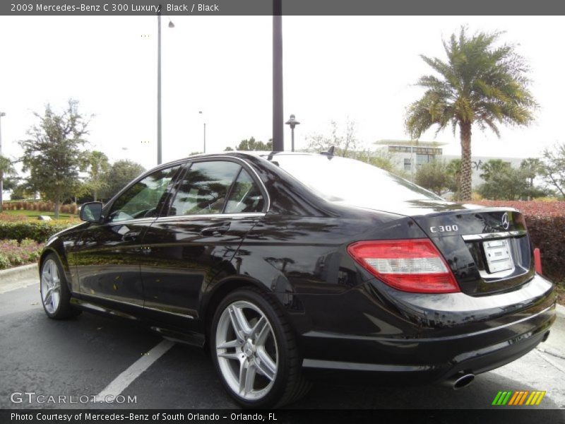 Black / Black 2009 Mercedes-Benz C 300 Luxury