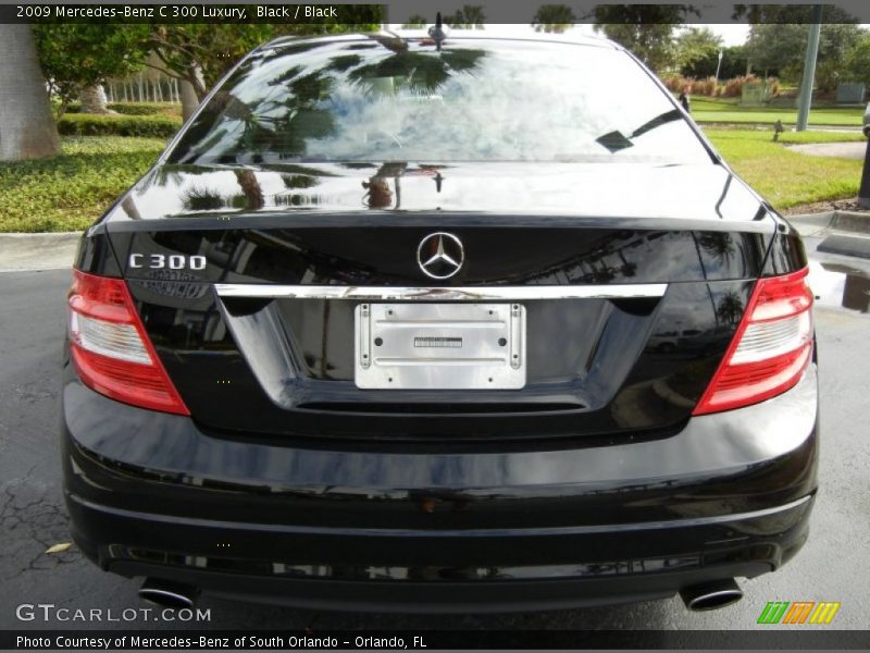 Black / Black 2009 Mercedes-Benz C 300 Luxury