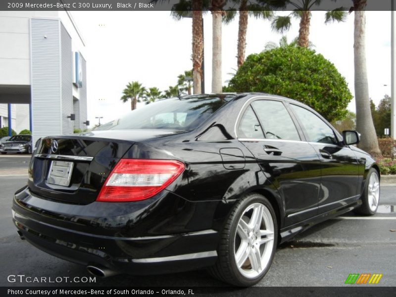 Black / Black 2009 Mercedes-Benz C 300 Luxury
