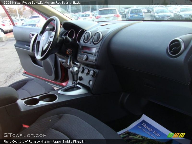 Venom Red Pearl / Black 2008 Nissan Rogue SL AWD