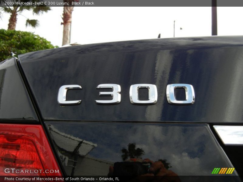 Black / Black 2009 Mercedes-Benz C 300 Luxury