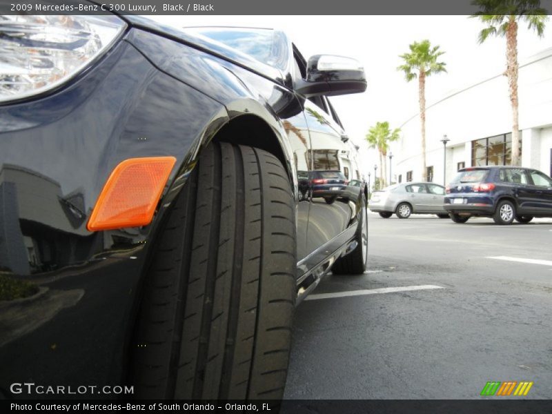 Black / Black 2009 Mercedes-Benz C 300 Luxury