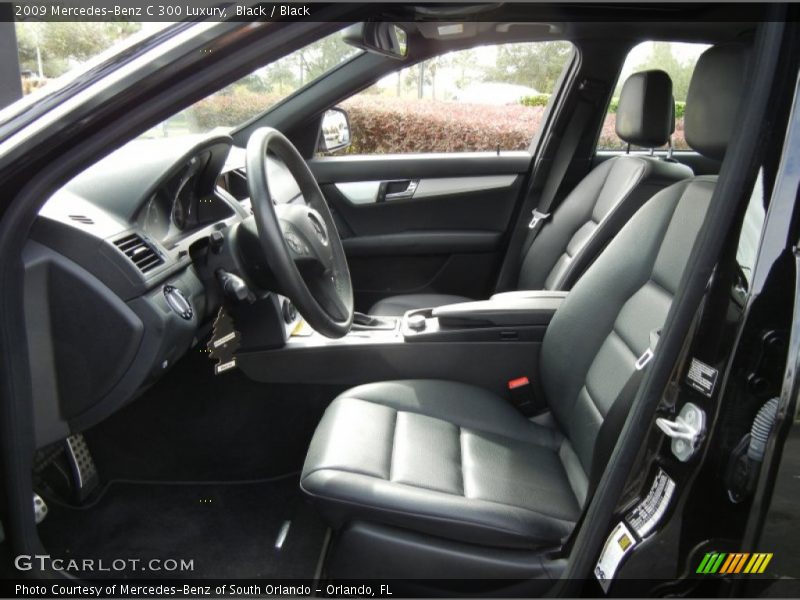 Black / Black 2009 Mercedes-Benz C 300 Luxury