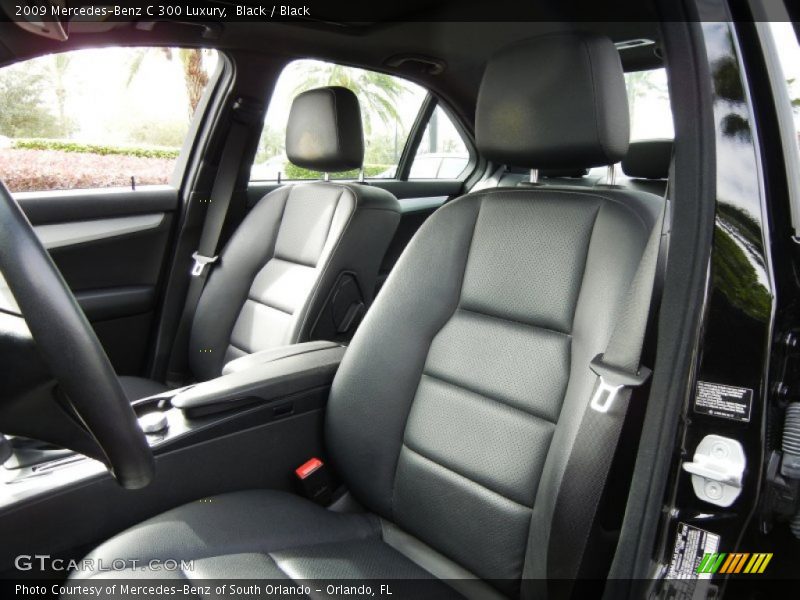 Black / Black 2009 Mercedes-Benz C 300 Luxury