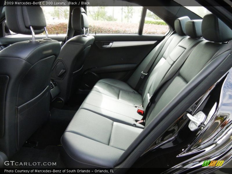 Black / Black 2009 Mercedes-Benz C 300 Luxury