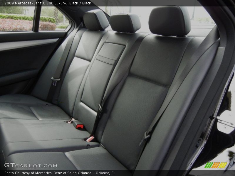 Black / Black 2009 Mercedes-Benz C 300 Luxury