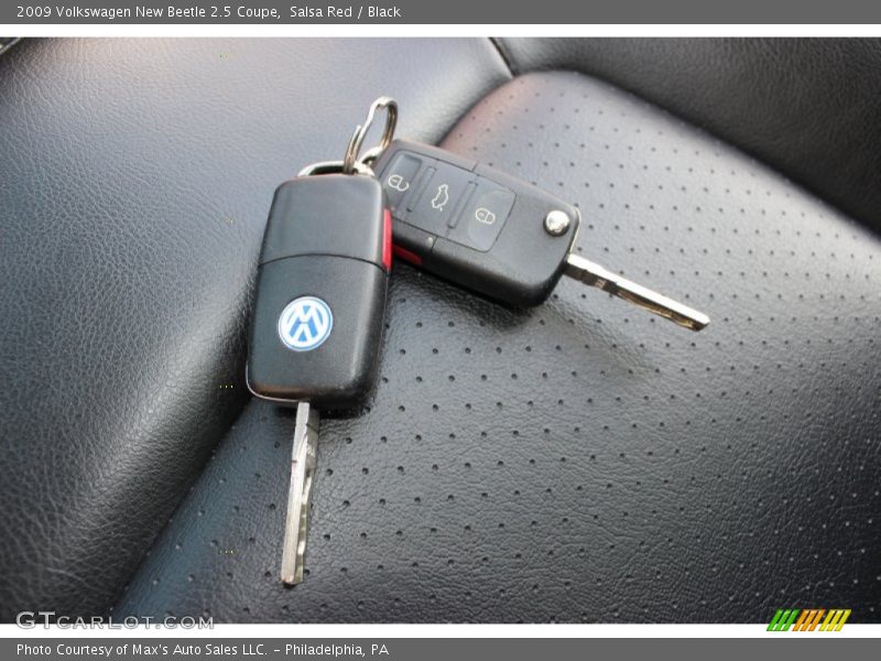 Salsa Red / Black 2009 Volkswagen New Beetle 2.5 Coupe