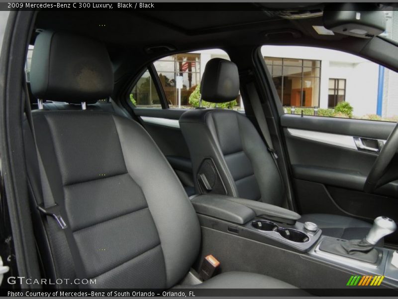 Black / Black 2009 Mercedes-Benz C 300 Luxury