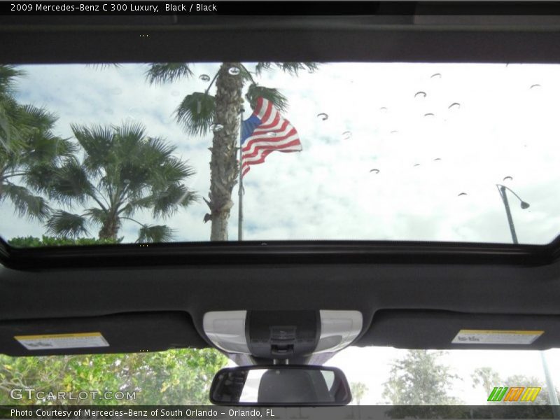 Black / Black 2009 Mercedes-Benz C 300 Luxury