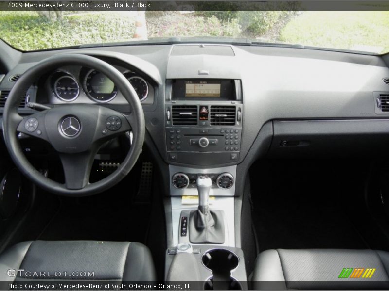 Black / Black 2009 Mercedes-Benz C 300 Luxury