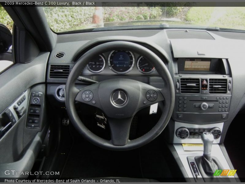 Black / Black 2009 Mercedes-Benz C 300 Luxury