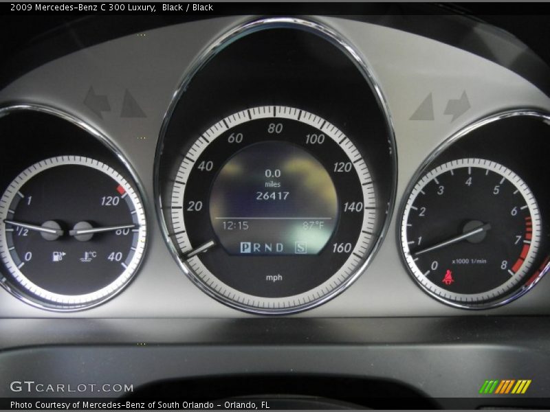 Black / Black 2009 Mercedes-Benz C 300 Luxury