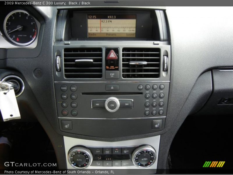 Black / Black 2009 Mercedes-Benz C 300 Luxury