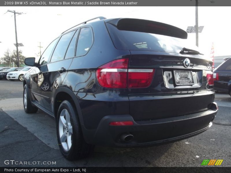 Monaco Blue Metallic / Saddle Brown Nevada Leather 2009 BMW X5 xDrive30i