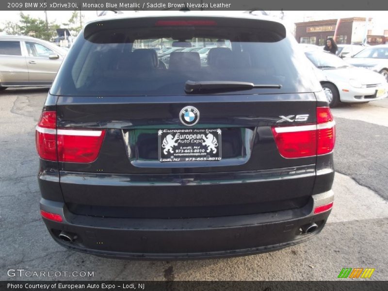 Monaco Blue Metallic / Saddle Brown Nevada Leather 2009 BMW X5 xDrive30i