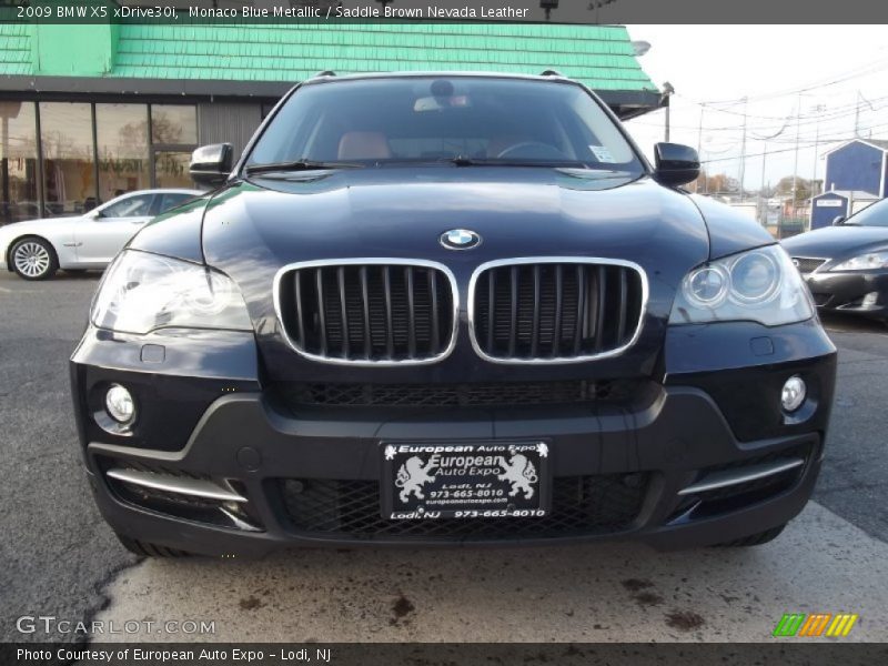Monaco Blue Metallic / Saddle Brown Nevada Leather 2009 BMW X5 xDrive30i